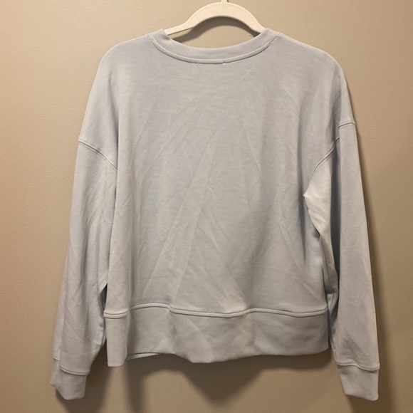 For the Republic Pale Blue Crewneck with Twist Detail - Picture 6 of 6